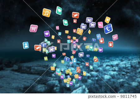 Composite image of colourful computer applications Composite image of colourful computer applications 9811745
