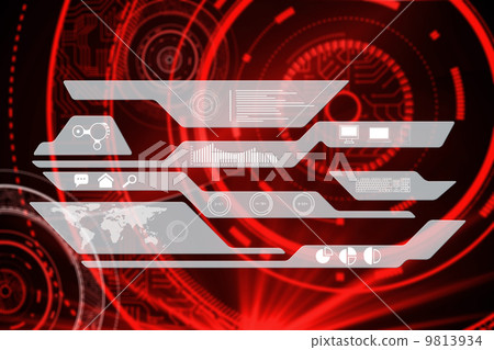 Composite image of business interface 9813934
