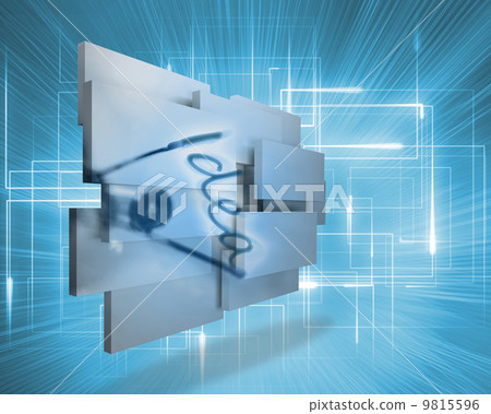 Composite image of idea on abstract screen 9815596