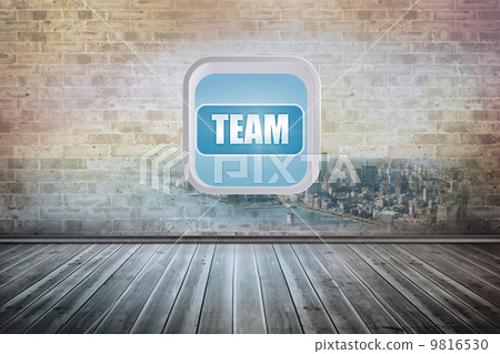Composite image of team banner on abstract screen 9816530