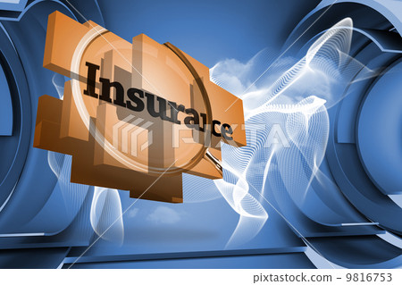 Composite image of insurance on abstract screen - Stock Illustration ...
