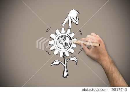Composite image of hand holding a pencil Composite image of hand holding a pencil 9817743