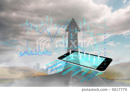 Composite image of data analysis background Composite image of data analysis background 9817779