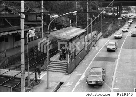 Keihan Electric Railway, Keisein Line, Otsu City Near the Scenery Station Scenery 9819146