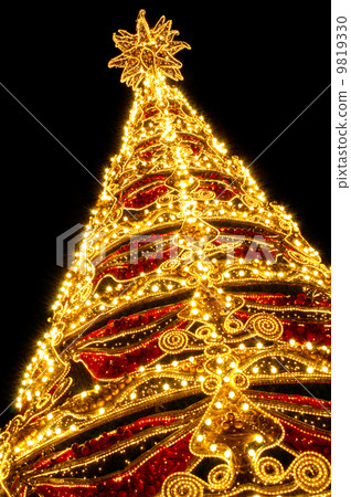Beautiful shining abstract christmas trees 9819330