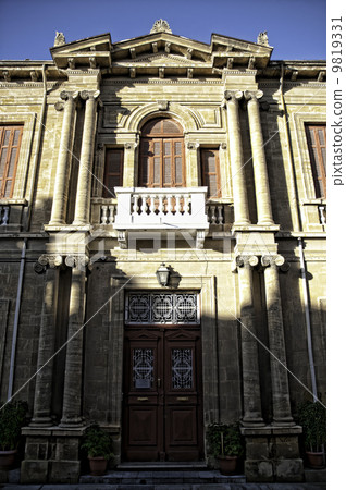 Antique house exterior in old town of Nicosia Antique house exterior in old town of Nicosia 9819331