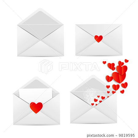 White Envelope Icon Vector Illustration White Envelope Icon Vector Illustration 9819595