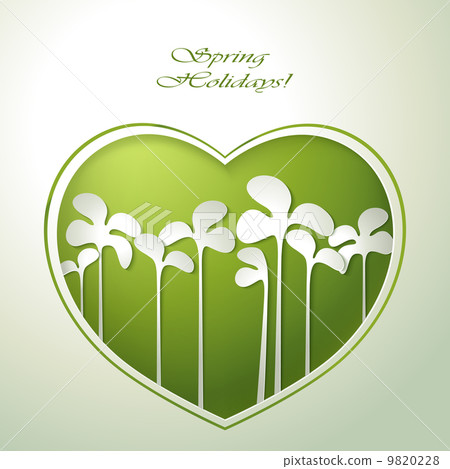 Spring flowers invitation template card. Spring flowers invitation template card. 9820228