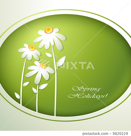 Spring flowers invitation template card. Spring flowers invitation template card. 9820229