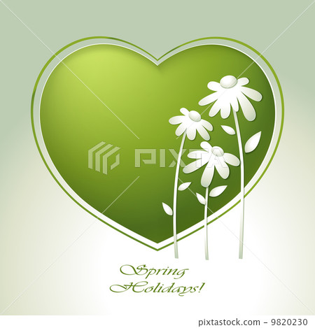 Spring flowers invitation template card. Spring flowers invitation template card. 9820230