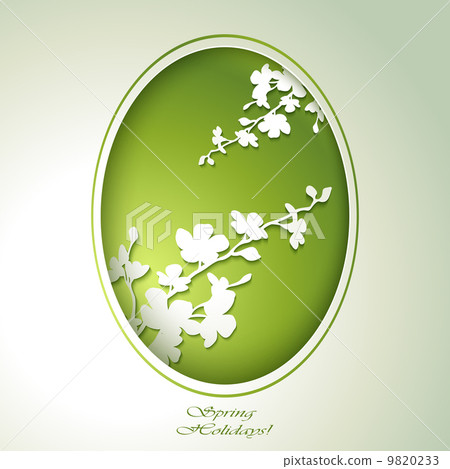 Spring flowers invitation template card. Spring flowers invitation template card. 9820233