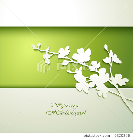 Spring flowers invitation template card. Spring flowers invitation template card. 9820236