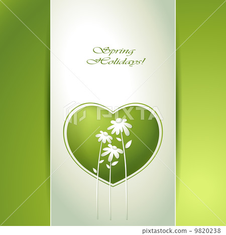Spring flowers invitation template card. Spring flowers invitation template card. 9820238