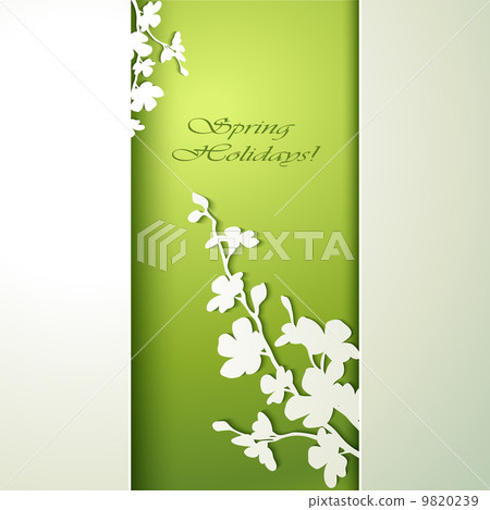 Spring flowers invitation template card. Spring flowers invitation template card. 9820239