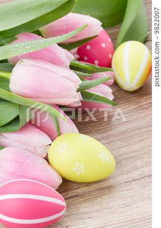 bouquet of fresh tulips with eggs bouquet of fresh tulips with eggs 9822007