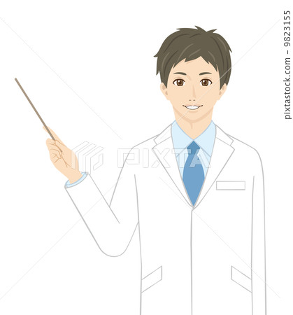 Male series of white coat Male series of white coat 9823155