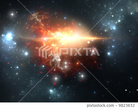 Supernova explosion in the nebula 9823632