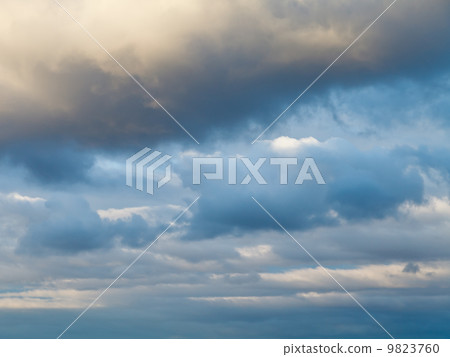 blue winter evening cloudy sky 9823760