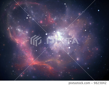 Purple space nebula 9823842
