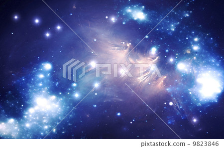 Blue space star nebula Blue space star nebula 9823846
