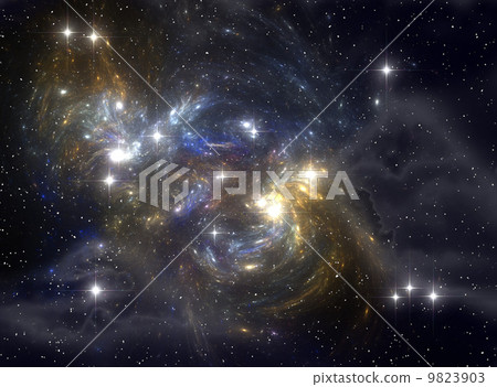 Colorful space star nebula 9823903