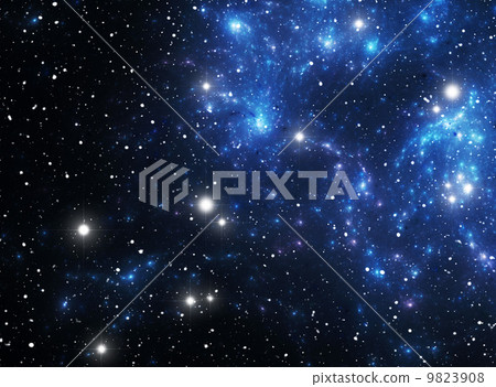 Blue space star nebula Blue space star nebula 9823908