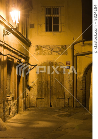 Old lane in Prague Old lane in Prague 9824184