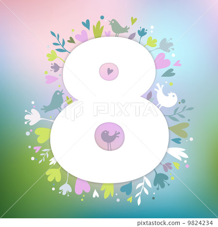 Beautiful card for Women's Day Beautiful card for Women's Day 9824234