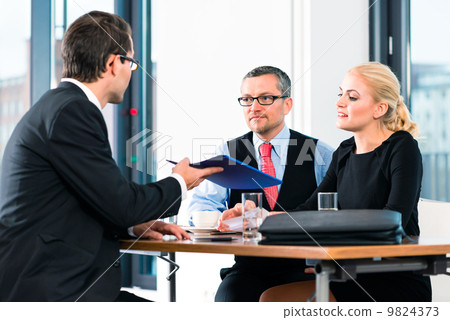 Business - Job Interview with candidate and HR 9824373