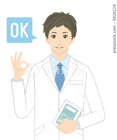 Male series of white coat 9826228