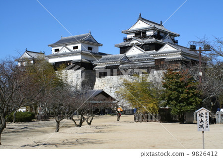 藍天和松山城堡 藍天和松山城堡 9826412