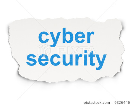 Safety concept: Cyber Security on Paper background 9826446