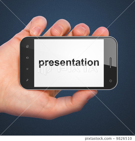 Advertising concept: Presentation on smartphone 9826510