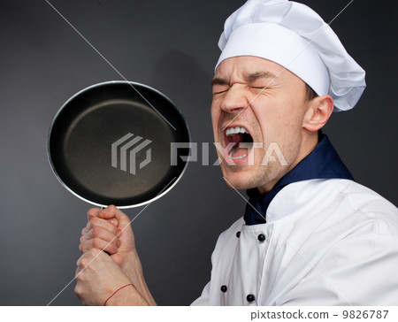 Angry chief in uniform Angry chief in uniform 9826787
