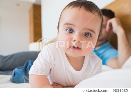 Portrait of innocent baby 9831085