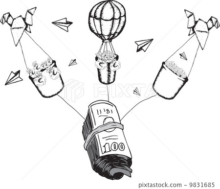 Finance and savings concept illustrations Finance and savings concept illustrations 9831685