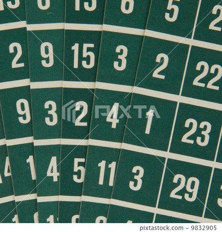 Green bingo cards 9832905