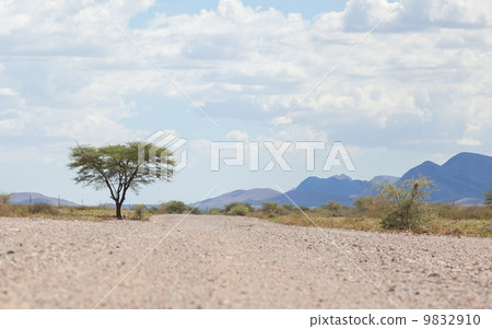 Gravel road in Namibia 9832910