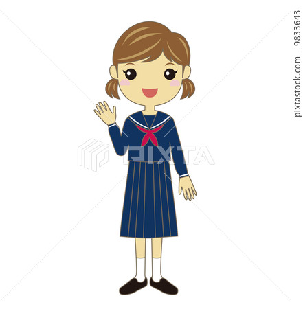 水手服的女學生 9833643