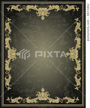 Vintage ornament frame 9833862