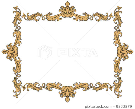 Vintage ornament frame 9833879
