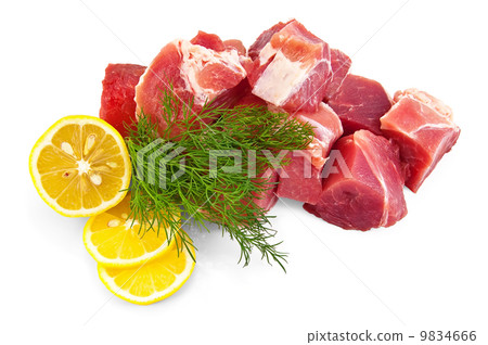 Pork with lemon and dill 9834666