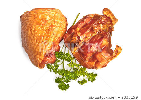 Smoked chicken thighs with parsley 9835159
