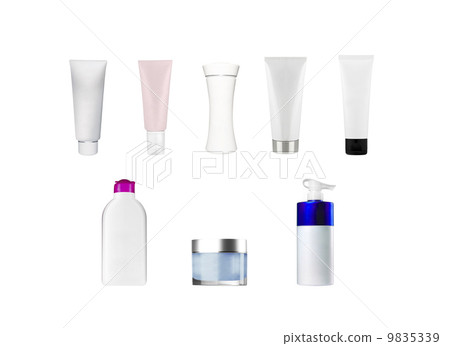 composition of bottles and tubes 9835339
