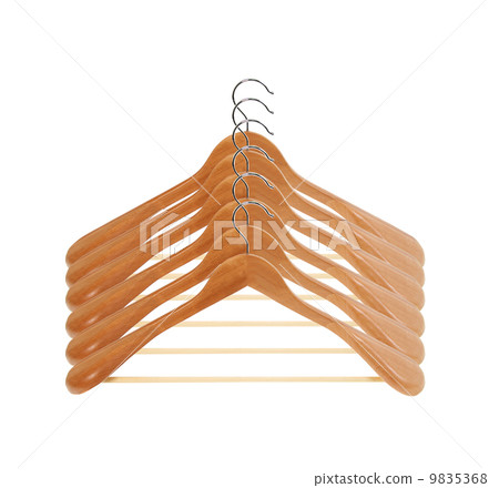 wooden hanger set 9835368