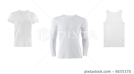 various t shirts on white background various t shirts on white background 9835378