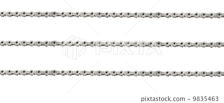 bicycle chains on white background 9835463