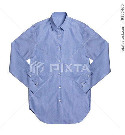 Blue shirt isolated on white background 9835466