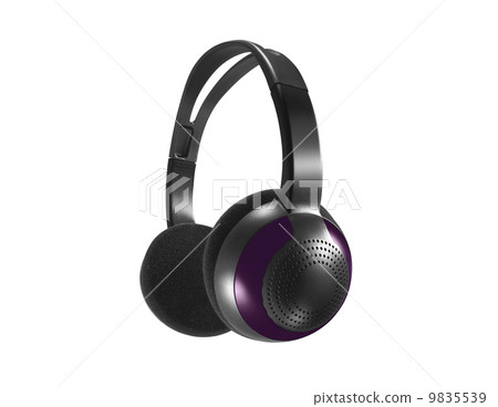 Computer headset on white background 9835539