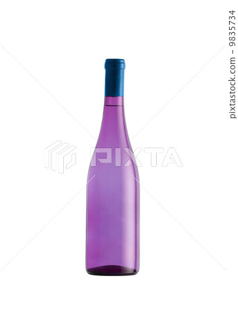 Purple glass bottle isolated on white background Purple glass bottle isolated on white background 9835734